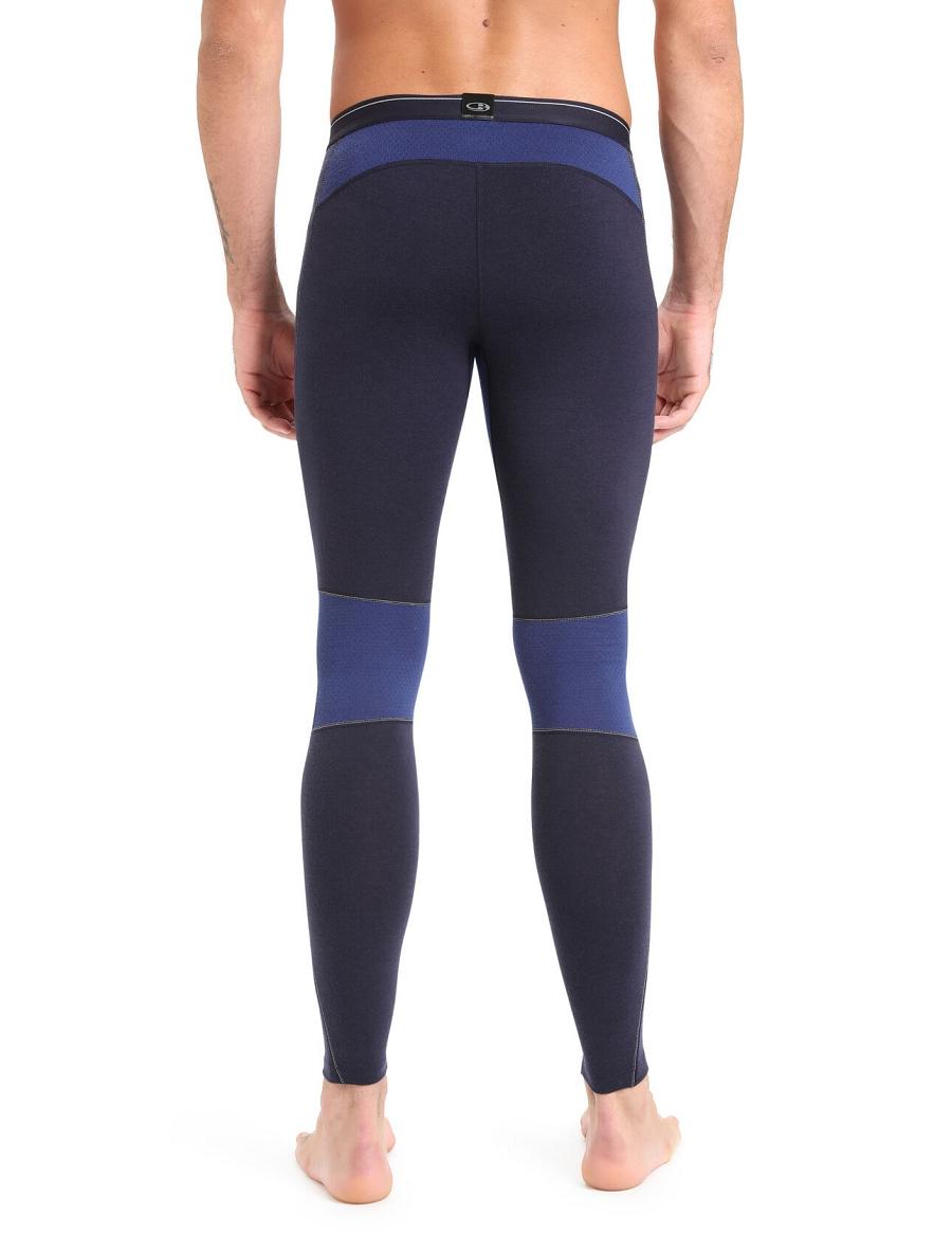 Midnight Navy / Royal Navy Men's Icebreaker BodyfitZone™ Merino 260 Zone Thermal Leggings | USA 1137VRWD